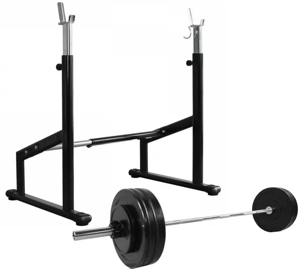 Odin Semi Pro Squat Rack + Gewichte & Hantelstange (100kg)